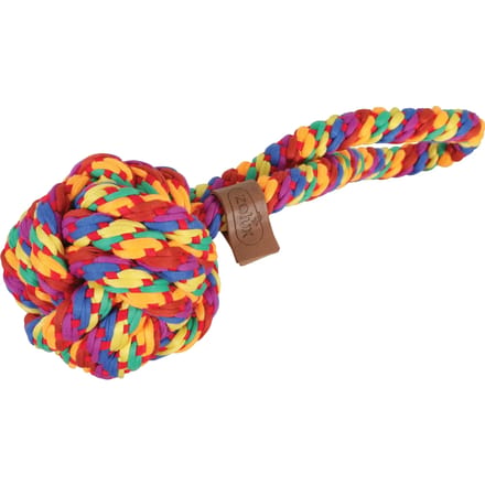 Honden speelgoed met een bal van touw Zolux Rainbow