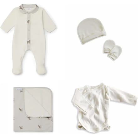 Gloop! eerste babykleding set Zebra