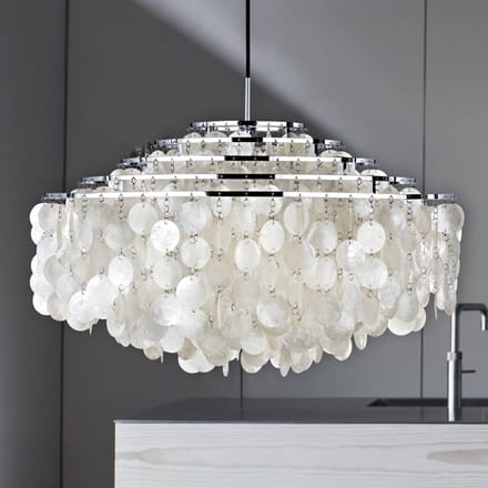 VERPAN hanglamp Fun 11DM, chroomkleurig, parelmoer