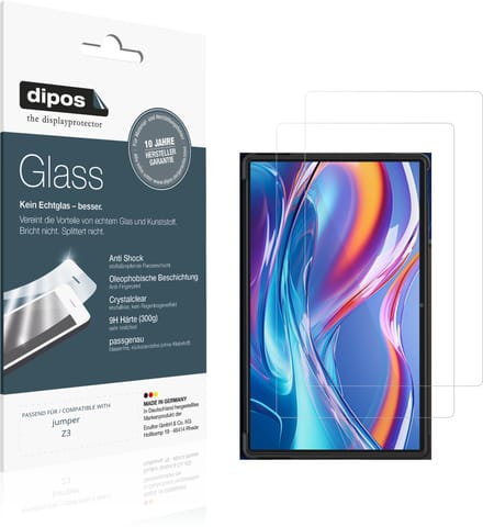 dipos – 2x Pantserfolie geschikt voor jumper Z3 | 9H Screenprotector