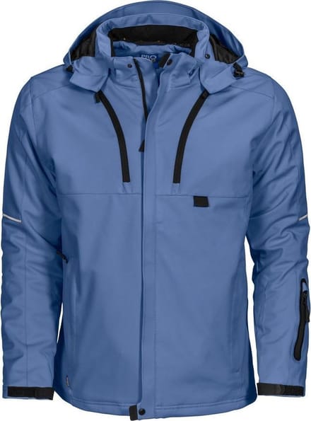 Projob Gevoerde Softshell Jas 643407 Hemelsblauw - Maat XS