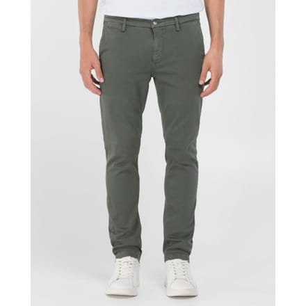 Replay Jeans Benni Regular Fit donkergroen