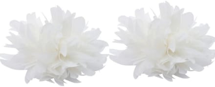 Schoen- clips -witte- bloem- trouwschoen versiering- Charme Bijoux