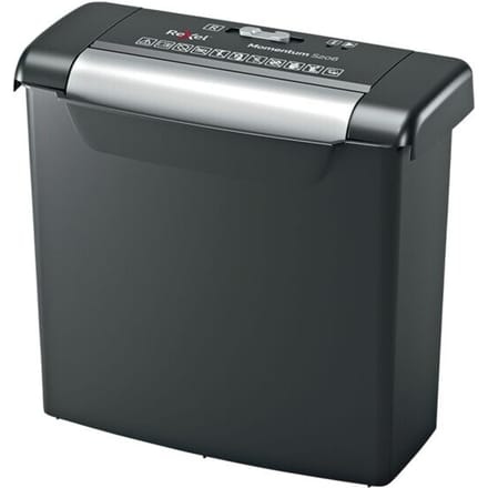 Rexel Momentum S206 Papierversnipperaar 6 vellen Strip cut 6 mm P-2 9 l Ook geschikt voor Nietjes, Paperclips