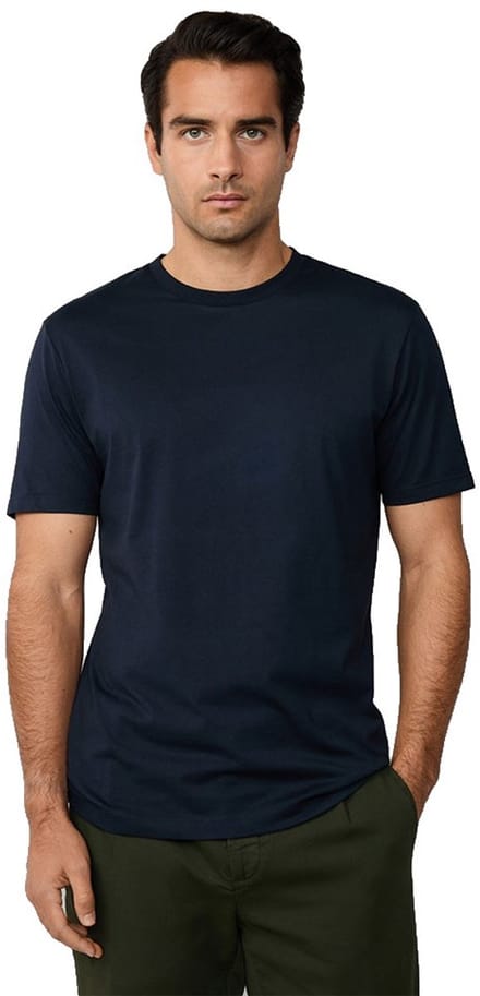 Hackett Pima Cotton T-shirt Met Korte Mouwen Blauw S Man