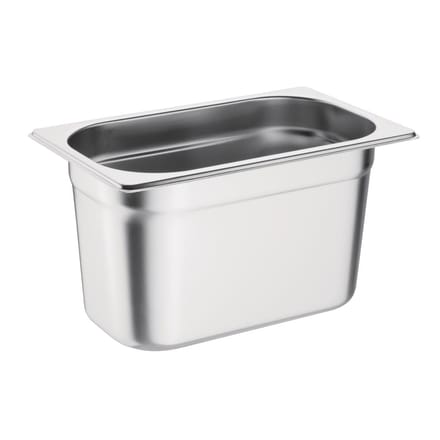 Vogue roestvrijstalen 1/4 gastronorm bak 150mm