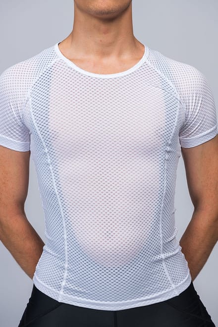 21Virages ondershirt Kent White korte mouw mesh-XL