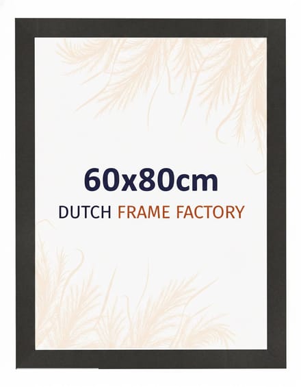 Fotolijst 60x80 cm - MDF - Zwart Mat - Benno
