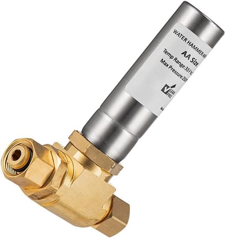 Water Hamer Arrestor - Leidingdemper Sanitair - Geluidsreductie Leidingen - Messing Constructie - 3/8" OD - Messing