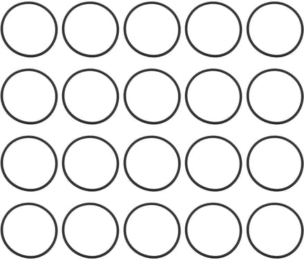 Cosensi- O-ringen 20 Stuks - Nitril Rubber - 110mm Buitendiameter - 100mm Binnendiameter - 5mm Breedte - Lekpreventie - Afdichtingen
