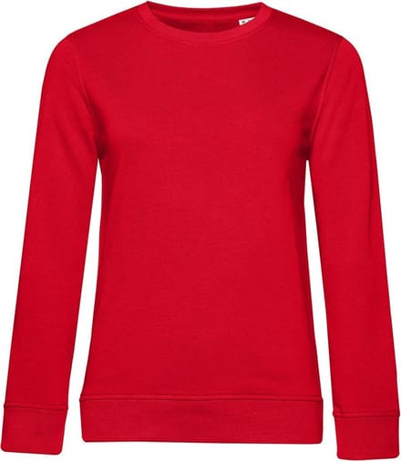 B&C Dames/dames Organic Sweatshirt (Rood)