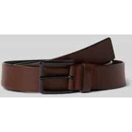 HUGO leren heren riem - donkerbruin