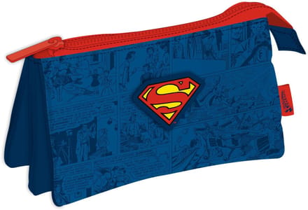 Superman Comic 3-compartiment pennenetui 21 cm
