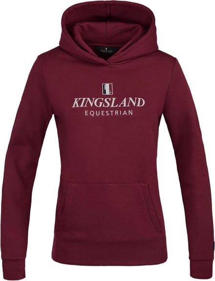 Kingsland Hoodie Classic Unisex Donkerrood - Donkerrood - s
