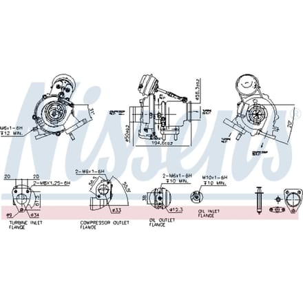 Supercharger, drukvulling NISSENS 93418