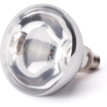 HENDI Infrarood warmtelamp – helder wit licht – versplinteringsbestendig – E27 fitting – 250W – wit