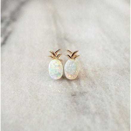 Oorbellen Explosies Ananas Aobao Oorbellen Mode Sieraden beige