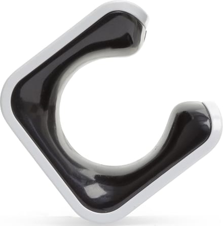 Clug Roadie Fiets Clip voor de muur - Wit/Zwart