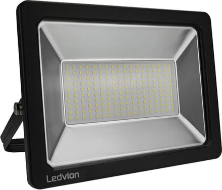 Ledvion - Performance LED-schijnwerper buiten, IP66, 150W, 135lm/w, koel wit, 6500K, superhelder, breedstraler, buitenlamp