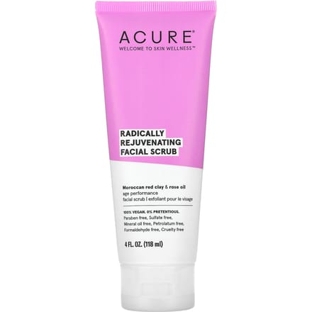 ACURE, Radically Rejuvenating, gezichtsscrub, 120 ml (118 ml) pink
