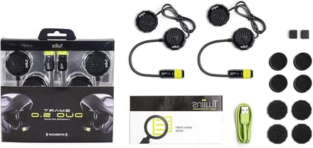 Motorfiets Intercom Set - Communicatie Systeem - Veilig Rijden - Bluetooth 5.0 Connectiviteit - 2 Stuks - Zwart