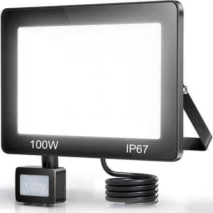 Krachtige 100W LED Buitenlamp met IP67 Waterdichte Bewegingssensor