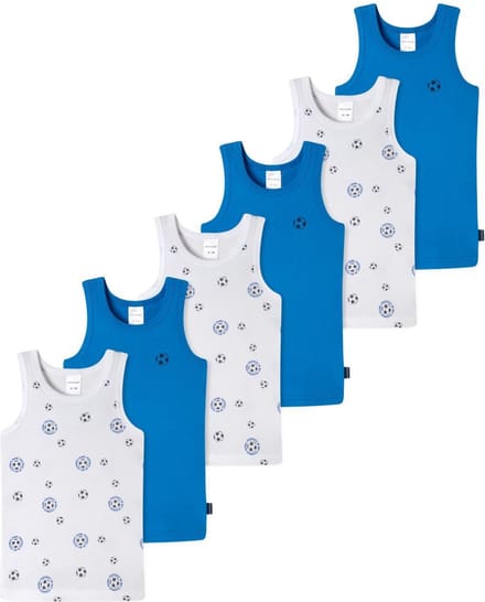 Schiesser Jongens onderhemd 6 pack Kids Boys fijnrib Cotton