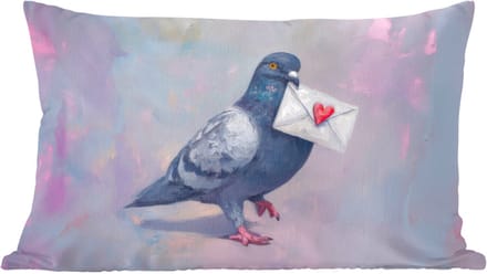 Sierkussens - Kussentjes Woonkamer - 60x40 cm - Duif - Envelop - Paars
