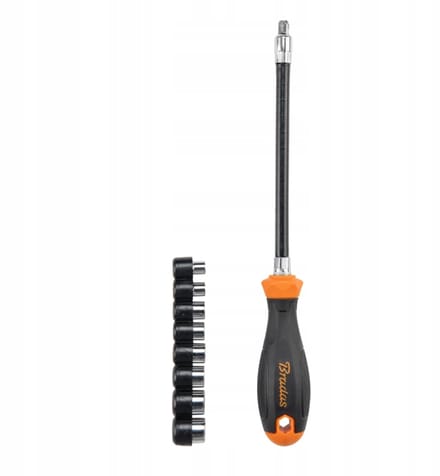 Flexibele Schroevendraaier & Dopset CRV - 9 Delig