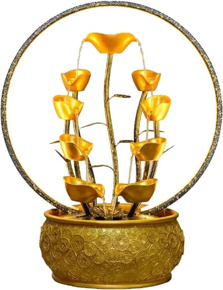 Binnenfontein - Tafeldecoratie - Ontspanning Creëren - Meerlaags Ontwerp - Groot formaat - Goud
