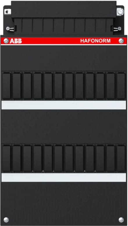 ABB groepenkast HLD33 met busboard voor 2 aardlekschakelaars 4P 22x33cm HLD33B/1
