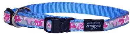 Hondenhalsband Rogz Armed Response Pink Hearts maat XL