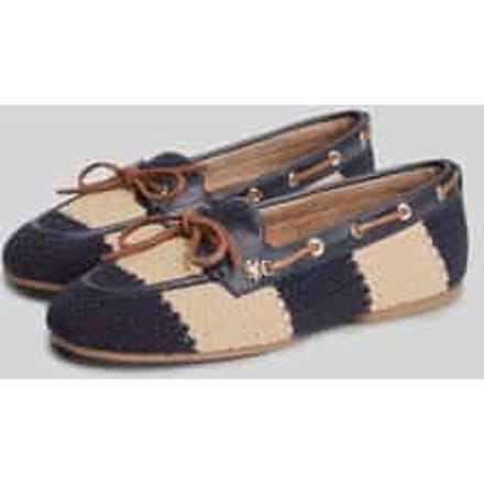 'Loafer in structuurlook met strik'