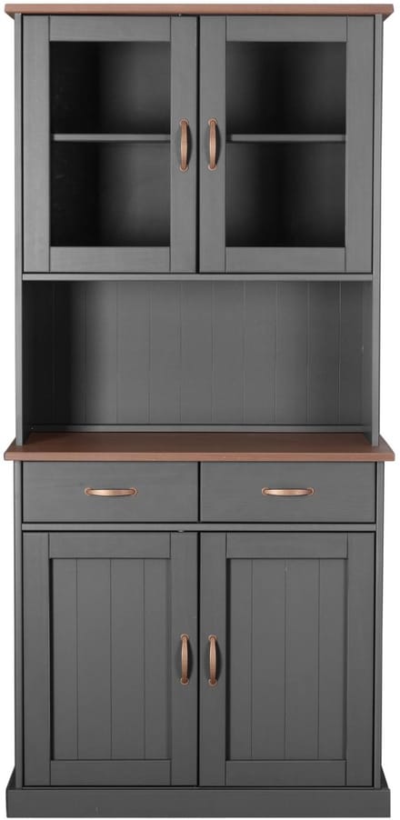 Buffetkast Cerci 90cm met 4 deuren & 2 lades - grijs