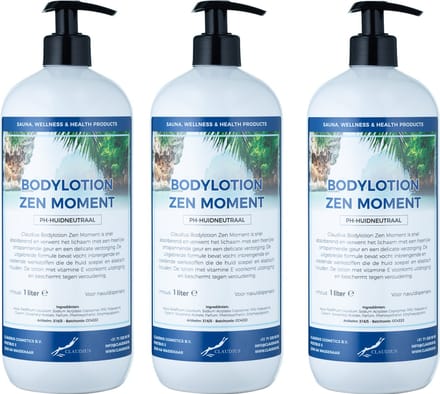Bodylotion Zen Moment 1 Liter - met gratis pomp - set van 3 stuks