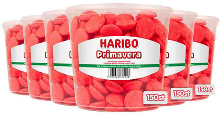 Haribo schuim primavera snoep - aardbei - 1,5 kg