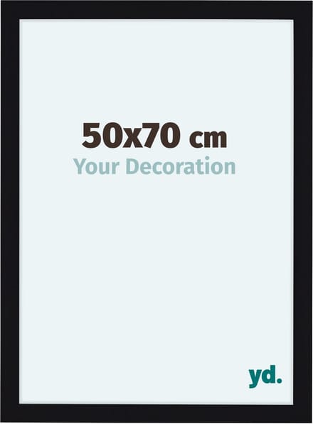 Your Decoration - Fotolijst 50x70 cm - MDF - Zwart Hoogglans - Como
