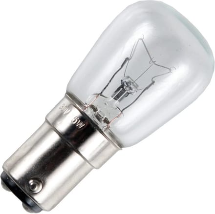 Schiefer BA15d Buis Gloeilamp | 25W 2700K 200lm 30V | Dimbaar