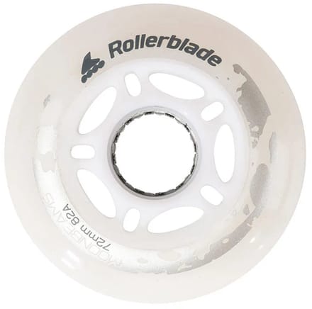 Roulettes Rollerblade MOONBEAMS 72mm 82A Lumineuses 4pcs Blanc