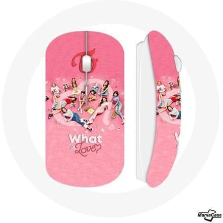 TWEEMAAL draadloze muis rood logo poster wat is liefde