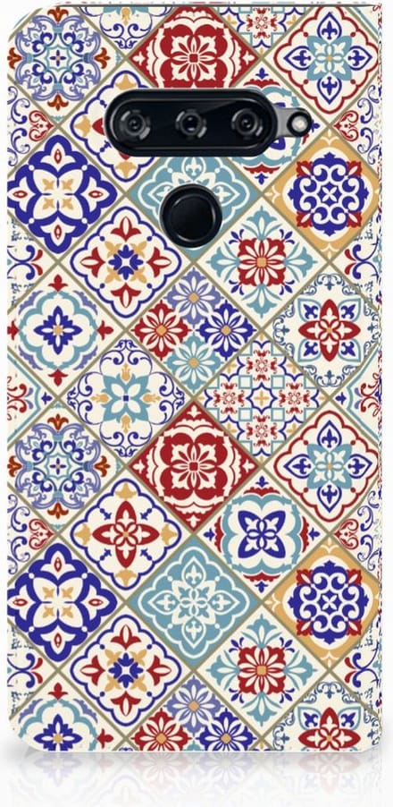 LG V40 Thinq Standcase Tiles Color