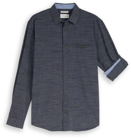 Tom Tailor Regular fit overhemd met turn-up-functie