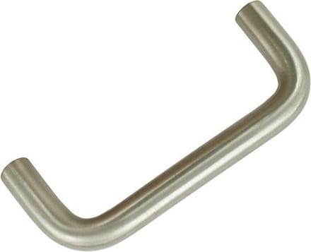 TQ4U draadgreep Ø 7mm x 64mm ronde hoeken | MAT VERNIKKELD
