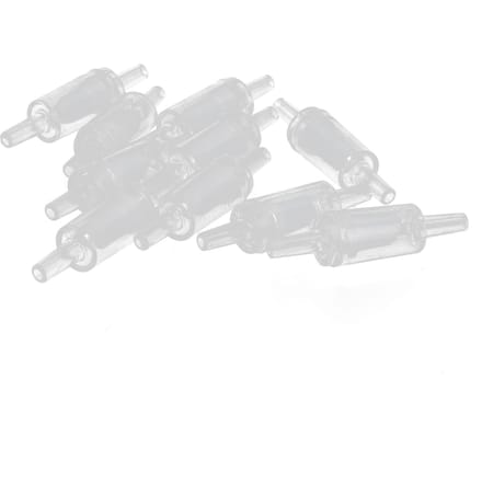 10 STUKS Enkelwerkend   Pomp Terugslagkleppen Plastic Terugslagklep voor Vissen  (Wit )