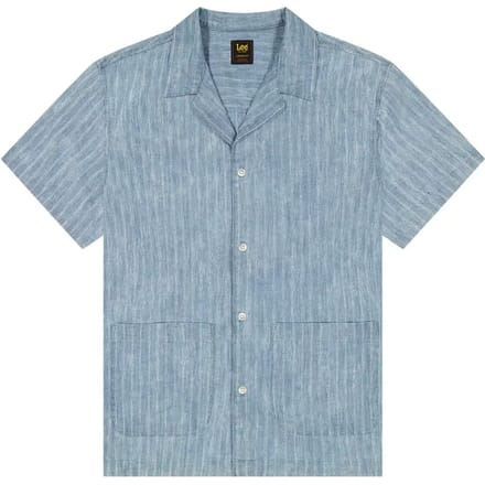 Lee Novelty Resort Overhemd Met Korte Mouwen Blauw XL Man
