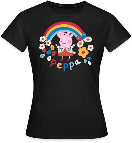 Peppa Pig Regenboog T-Shirt Dames