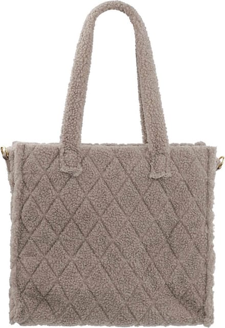 Yehwang - Teddy Shopper Camel - Tasje - Grote Tas - Accessoires - Winter - Fluffy - Cadeau - Cadeautip - Feestdagen