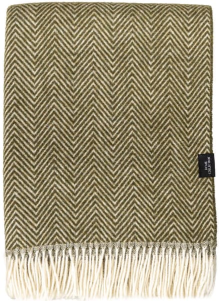 WOOOL Plaid - Manhattan (Mosgroen) - 140x200cm - 100% Wol
