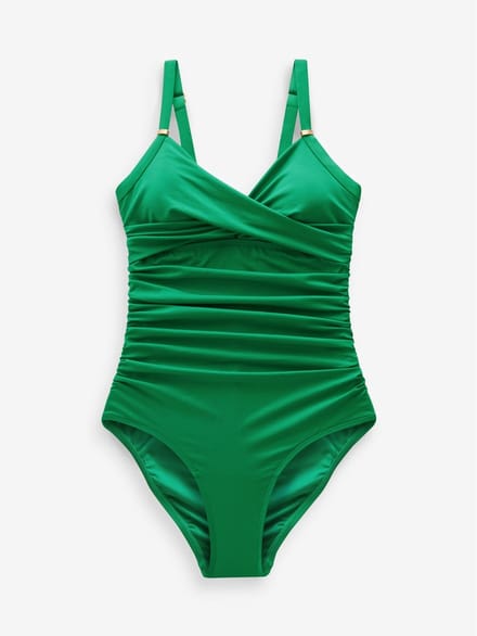 Next - Dames - Vormgevend en buikcorrigerend badpak - Groen