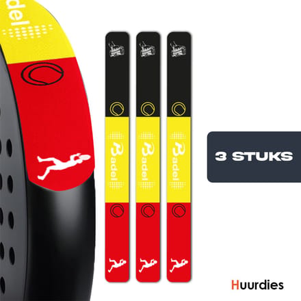 Badel® Padel Protector Sticker – 3 Stuks – Lichtgewicht Frame Bescherming – Geen Invloed op Balans